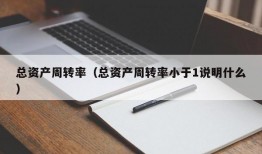 总资产周转率（总资产周转率小于1说明什么）