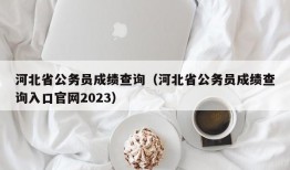 河北省公务员成绩查询（河北省公务员成绩查询入口官网2023）