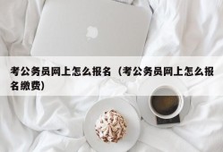 考公务员网上怎么报名（考公务员网上怎么报名缴费）