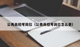 公务员招考岗位（公务员招考岗位怎么查）