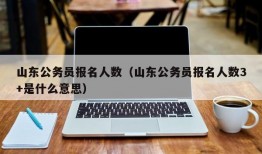 山东公务员报名人数（山东公务员报名人数3+是什么意思）