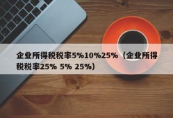 企业所得税税率5%10%25%（企业所得税税率25% 5% 25%）