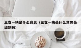 三支一扶是什么意思（三支一扶是什么意思是编制吗）