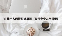 在线个人所得税计算器（如何查个人所得税）