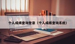 个人成绩查询登录（个人成绩查询系统）