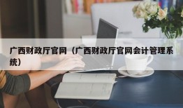 广西财政厅官网（广西财政厅官网会计管理系统）