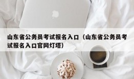 山东省公务员考试报名入口（山东省公务员考试报名入口官网灯塔）