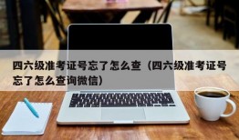 四六级准考证号忘了怎么查（四六级准考证号忘了怎么查询微信）