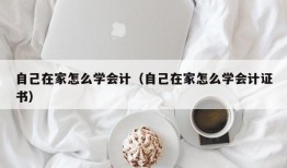 自己在家怎么学会计（自己在家怎么学会计证书）