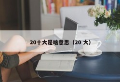 20十大是啥意思（20 大）