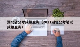 湖北省公考成绩查询（2021湖北公考笔试成绩查询）