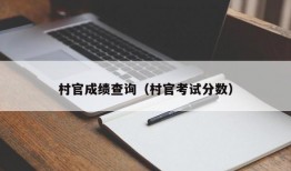 村官成绩查询（村官考试分数）