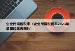 企业所得税税率（企业所得税税率2023年最新税率表图片）