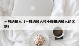 一般纳税人（一般纳税人和小规模纳税人的区别）