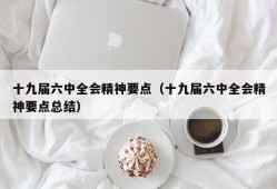 十九届六中全会精神要点（十九届六中全会精神要点总结）