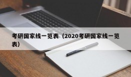 考研国家线一览表（2020考研国家线一览表）