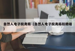 自然人电子税务局（自然人电子税务局扣缴端）