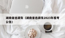 湖南省选调生（湖南省选调生2023年报考公告）